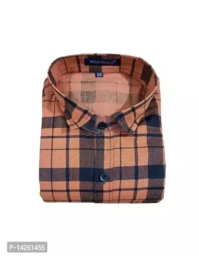 Stylish Pink Cotton Checked Shirts For Boys