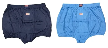 Ganesh Creations Solid Men's Kwality Ciba Trunk Inner Elastic for Men & Boys | Men's Underwear Trunk Combo (Pack of 2)