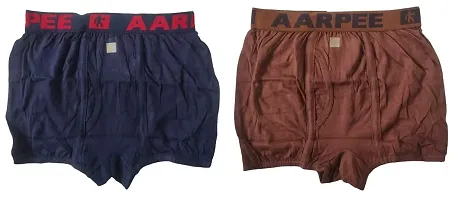 UPSTAIRS Men's Aarpee Mini Trunk|Underwear for Men Boys|Men's Solid Underwear (Pack of 2)