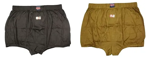 Elegant Hosiery Self Pattern Trunks For Men- Pack Of 2