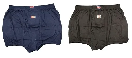 Elegant Hosiery Self Pattern Trunks For Men- Pack Of 2