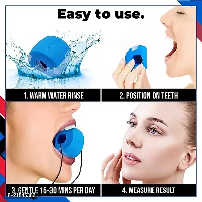 MINNESOTA Clopic Jawline Exerciser Jaw Face, and Neck Exerciser - Define Your Jawline, Slim and Tone Your Face, Look Younger and Healthier - Helps Reduce Stress and Craving Jawline Exerciser Tool Men  Women-thumb4