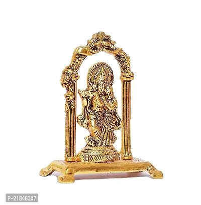 CristaVista Metal Radha Krishna Statue Gold Plated Decor Your Home,Office  Radha Krishna Murti Idol Showpiece Figurines,Religious Krishna Idol Gift Article.-thumb4