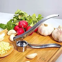 Cristavista Garlic Press for Kitchen, Stainless Steel Peeler Garlic Crusher-thumb3