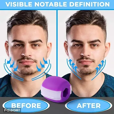 MEMOXY jawline Exerciser jaw, face and neck Exerciser - Define Your Jawline, Slim and Tone Your Face, Look Younger and Healthier - Helps Reduce Stress And Carving - Free Jawline Rop Hanger For Neck-thumb3