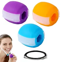 Silicon Jawline Exerciser Jaw, Face, and Neck Exerciser-Define Your Jawline and Face, Slim and Tone Your Face, Look Younger and Healthier - Helps Reduce Stress and Cravings (Blue)-thumb2