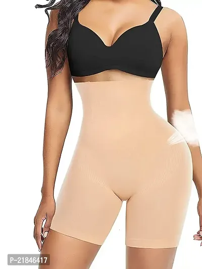 CristaVista Women Body Waist Shapewear with Anti Rolling Strip Tummy Control Tucker Waist Slimming Panties Shaper Underwear Waist Shapewear Beige