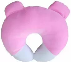 White  Pink New Born Baby Soft Neck Supporting Cushion for Head Shaping Baby (0-18 Month) Combo Pack of 2.-thumb2