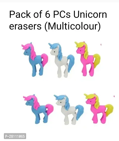Unicorn Eraser (Pack of 6 Erasers)-thumb0