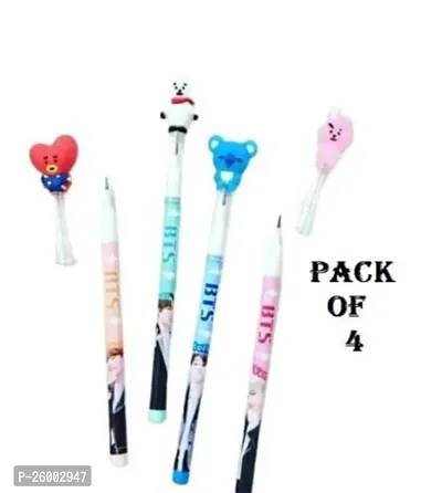 BTS Theme Pencils(Pack of 4 Pencils)-thumb0