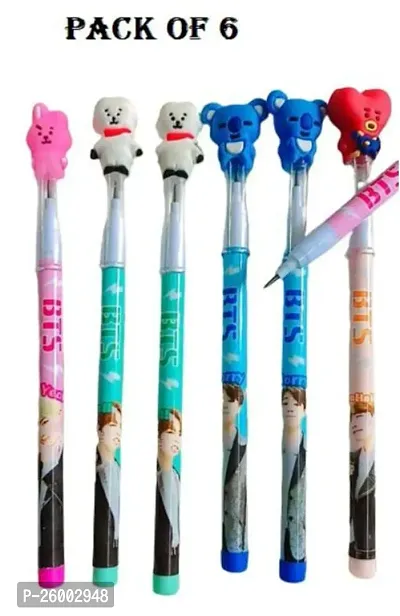 BTS Theme Pencils(Pack of 6 Pencils)-thumb0