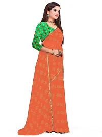 Rhey Trendy Women's Chiffon Saree With Unstitched Blouse Piece-thumb2