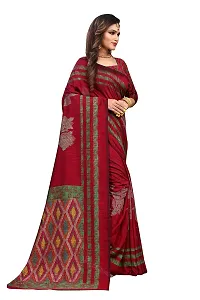 RHEY Women's Pure Silk Banarasi weaving Saree with Silk Blouse Piece (Colour - Maroon) - Zari Work with Tassels-thumb4