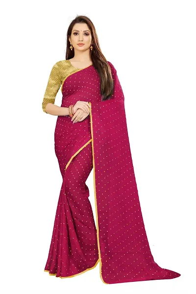 Must Have Chiffon Saree with Blouse piece 