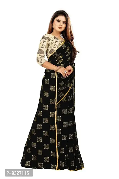 Attractive Art Silk Saree  with Blouse Piece-thumb3