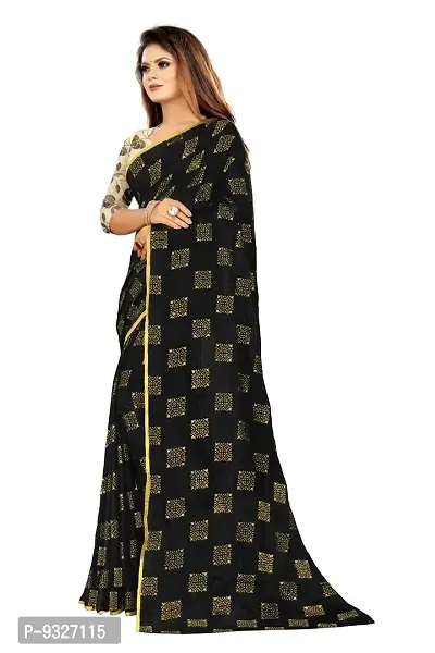 Attractive Art Silk Saree  with Blouse Piece-thumb2