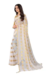 Fancy Chiffon Saree With Blouse Piece For Women-thumb1