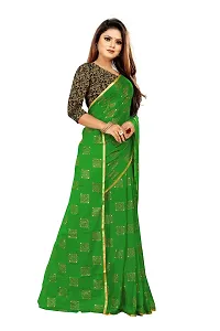 Stylish Chiffon Printed Saree with Blouse-thumb4