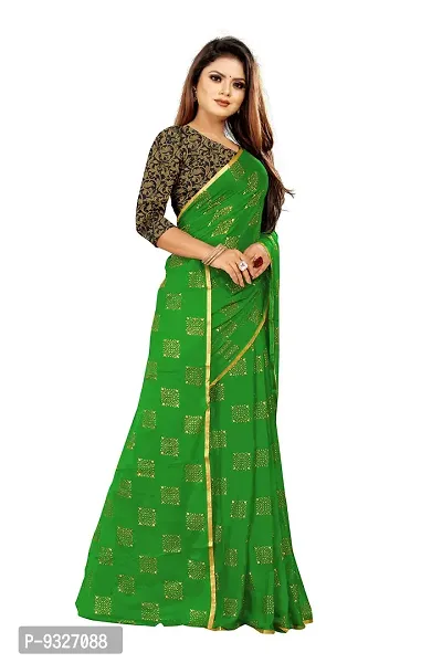 Stylish Chiffon Printed Saree with Blouse-thumb5