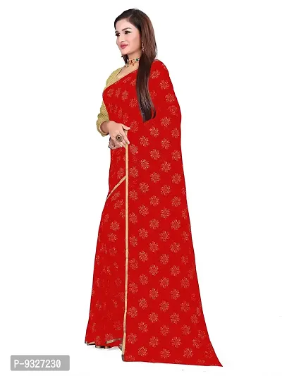 Rhey Designer Women's Chiffon Saree With Unstitched Blouse Piece-thumb2