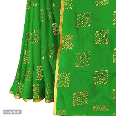 Stylish Chiffon Printed Saree with Blouse-thumb3