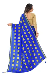 Rhey Women's Woven Pure Chiffon Saree With Blouse Piece (TEMP05KK_Blue)-thumb2