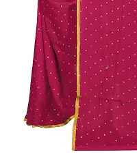 Rhey The Women's beautiful Foil Printed Saree With unstitched blouse piece for women's and girl's (Pink)-thumb2