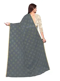 Rhey Classy Women's Chiffon Saree With Unstitched Blouse Piece-thumb3