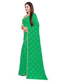 Rhey Beautiful Women's Chiffon Saree With Unstitched Blouse Piece-thumb1