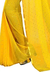 Yellow Bollywood Chiffon Saree with Blouse Piece-thumb2