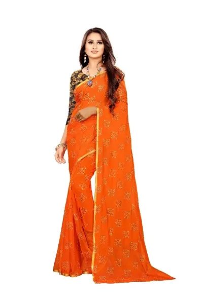 Fancy Chiffon Saree with Blouse Piece