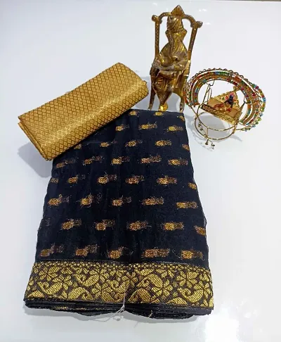 New In Chiffon Saree with Blouse piece 