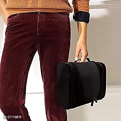 Vitzie Multifunctional Travel Bag Extra Large Makeup Organiser with Hook (Black)-thumb5