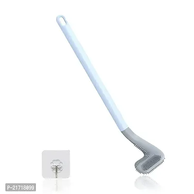 Vitzie Long Handled Toilet Brush Head Golf Toilet Brushes for Bathroom, 360 Deep Cleaner Silicone Toilet Brushes with Hook