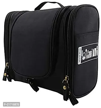 Vitzie Multifunctional Travel Bag Extra Large Makeup Organiser with Hook (Black)-thumb0