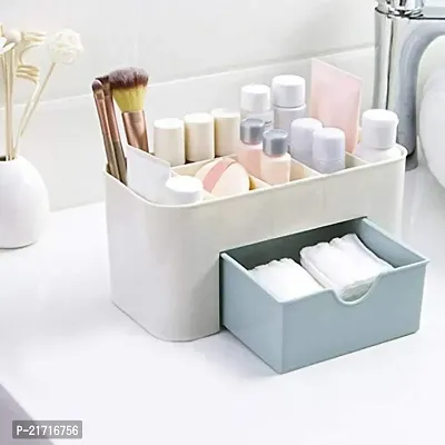 Vitzie Plastic Cosmetic Storage Box Organizers | Makeup Organizers Storage Boxes |Office Storage Boxes with Drawer for Girl (Multicolour)-thumb3