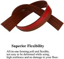 Self-Adhesive Epdm Sealing Strip Tape, Sound Proof/Dust Proof Doors And Windows Foam Seal Strip Rubber Weather-strip Pack Of 1 (Bottom Door Tape (Brown )-thumb1