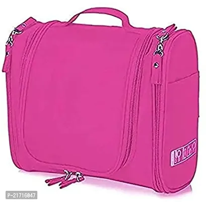 Vitzie Multifunctional Travel Bag Extra Large Makeup Organiser with Hook (Pink)
