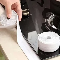 Caulk Strip Self Adhesive Tape, Waterproof Oil Proof Wall Sealing Tape For Kitchen Bathroom Sink Shower Toilet Wall Edge Protector Floor Marking (Multi Color)(Plain)-thumb1