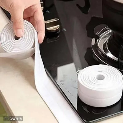 Caulk Strip Self Adhesive Tape, Waterproof Oil Proof Wall Sealing Tape For Kitchen Bathroom Sink Shower Toilet Wall Edge Protector Floor Marking (Multi Color)(Plain)-thumb2