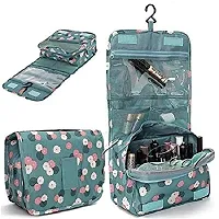 Toiletry Bag, Waterproof Hanging Cosmetic Bag Travel Cosmetic Kit Handle Organizer Bag with Hook for Women Girl ( multi color )-thumb1