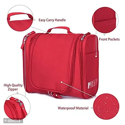 Travel Toiletry Kit Bag Cosmetic Bag (TSB 7 Red)-thumb3