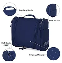 Hanging Kit for Women Portable Cosmetic Bag Makeup Pouch Waterproof Travel Organizer Bag Travel Toiletry Kit  (navyBlue)-thumb2