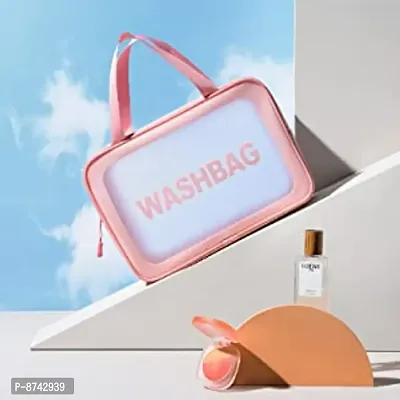 Toiletry Bag, Wash Make Up Bag PVC Waterproof Zippered Cosmetic Bag Travel Toiletry Kit  (Multicolor)