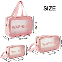 Zipper Cosmetic Travel Toiletry Makeup Wash Bag Organizer Carry Pouch Set Pack od 3-thumb2