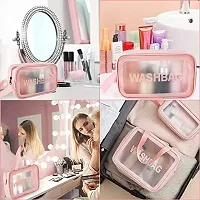 Zipper Cosmetic Travel Toiletry Makeup Wash Bag Organizer Carry Pouch Set Pack od 3-thumb3