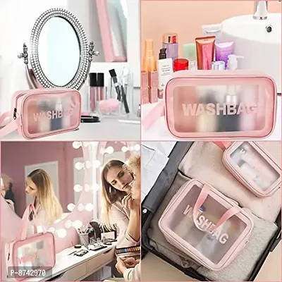 Zipper Cosmetic Travel Toiletry Makeup Wash Bag Organizer Carry Pouch Set Pack od 3-thumb4