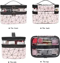 Make up Storage Organizer Toiletry Bags (Pink) Travel Toiletry Kit  (Pink)-thumb3