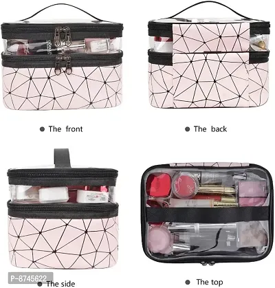Make up Storage Organizer Toiletry Bags (Pink) Travel Toiletry Kit  (Pink)-thumb4
