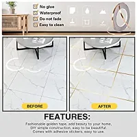 Tile tape gap sealing for floor tape waterproof, gold tile tape for walls strip stickers for flooring,Self-Adhesive sticker (Gold, 50 * 1cm)-thumb3